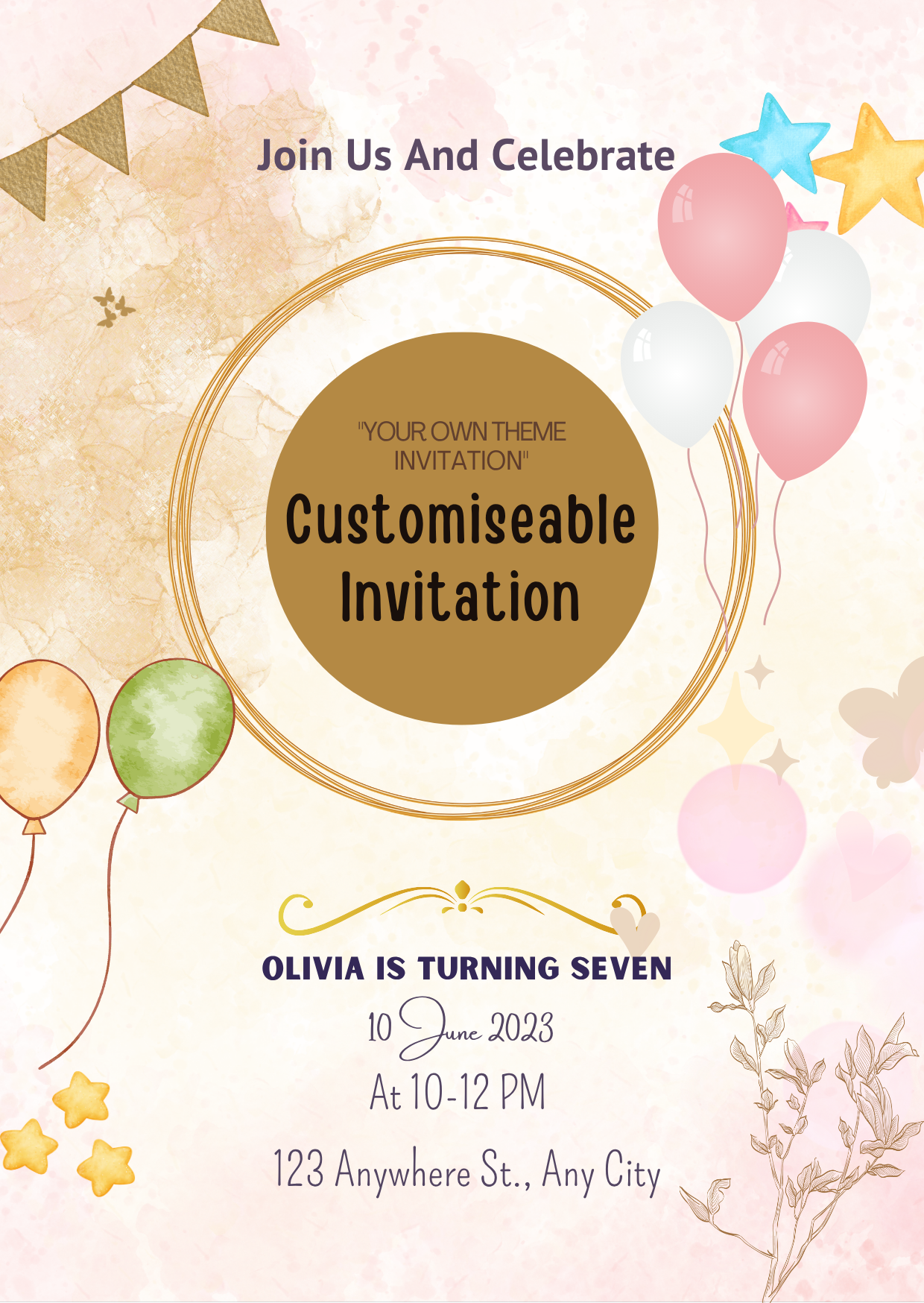 Personalized Theme Digital Card Invitation - Personalized & Unforgettable Designs Theme Invite
