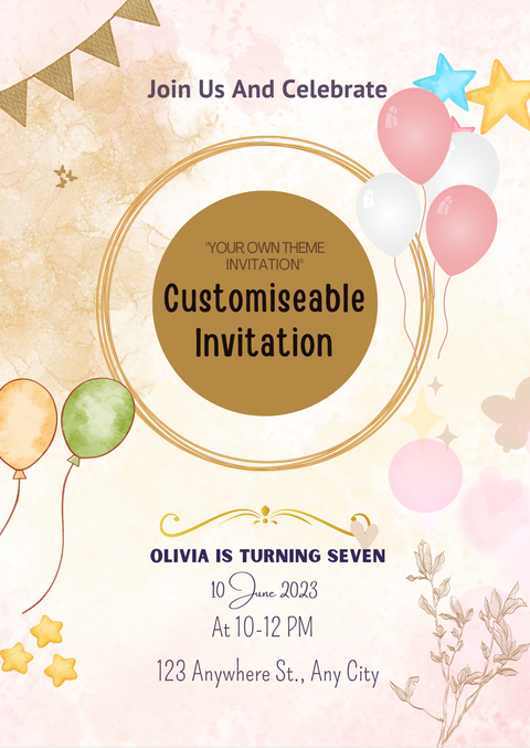 2023 Session Graduation Custom Theme Video invitation - Graduation Party Video Invites