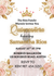 Pink & Gold Floral Princess Quinceanera Card Invitation - Elegant Royal Digital Card invite