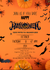 Digital Scary Spooky Theme Halloween Birthday Card Invitation - Halloween Party Digital Invite