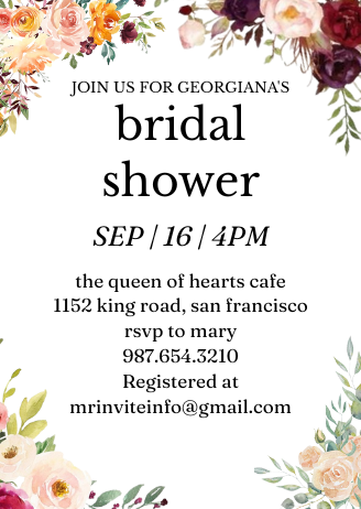 Autumnal Maple Invitation – Warm Fall-Themed Digital Card Invite
