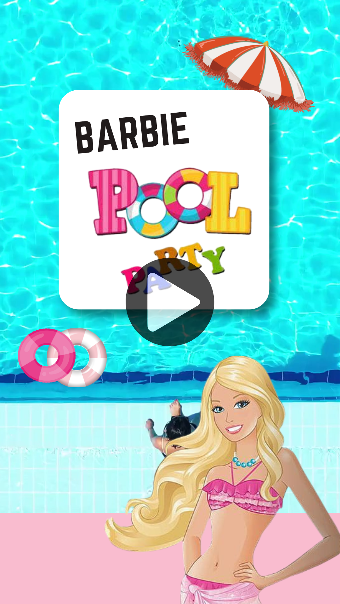 Barbie Pool Party Video Invitation – Animated & Glamorous Digital Invite for Girls