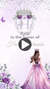 Lavender, White & Silver Quinceañera Princess Video Invitation – Elegant Digital Party Invite