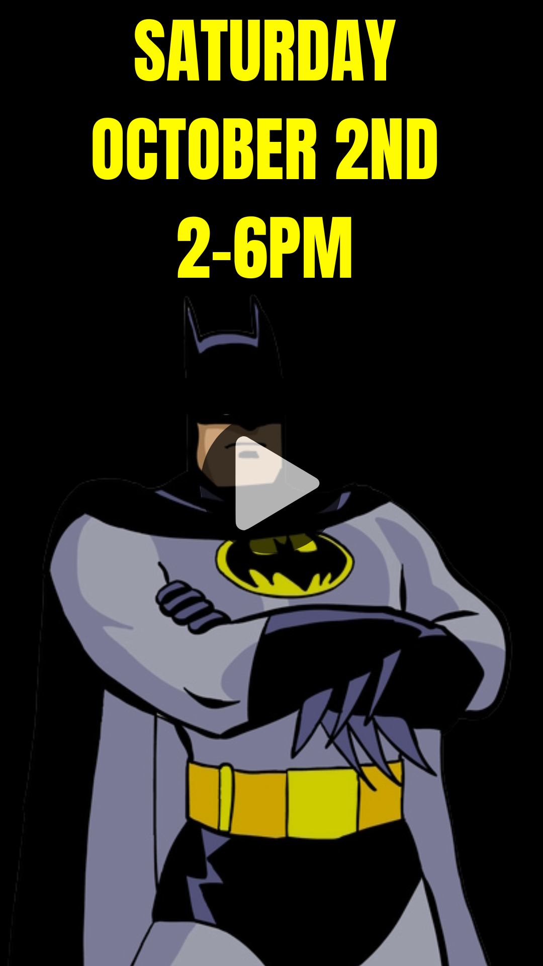 Batman Theme Birthday Video Invitation – Animated Superhero Party Digital Invite for Kids