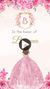 Pastel Pink & Gold Quinceanera Video Invitation - Elegant Theme Party Digital Invite