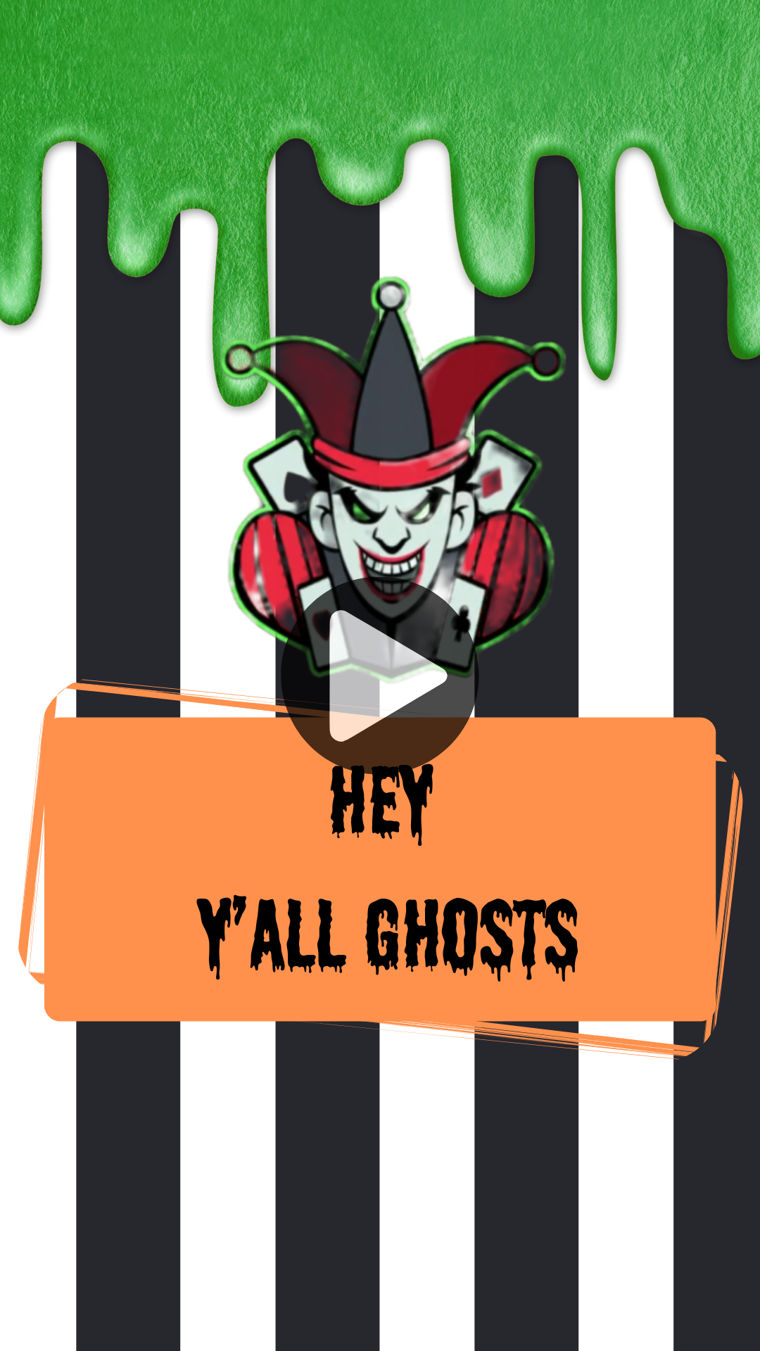 Halloween Beetlejuice Theme Digital Invitation – Spooky Halloween Party Video Invite