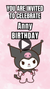 Trendy & Cute Kuromi Video Birthday Invitation – Animated Fun for a Day to Remember