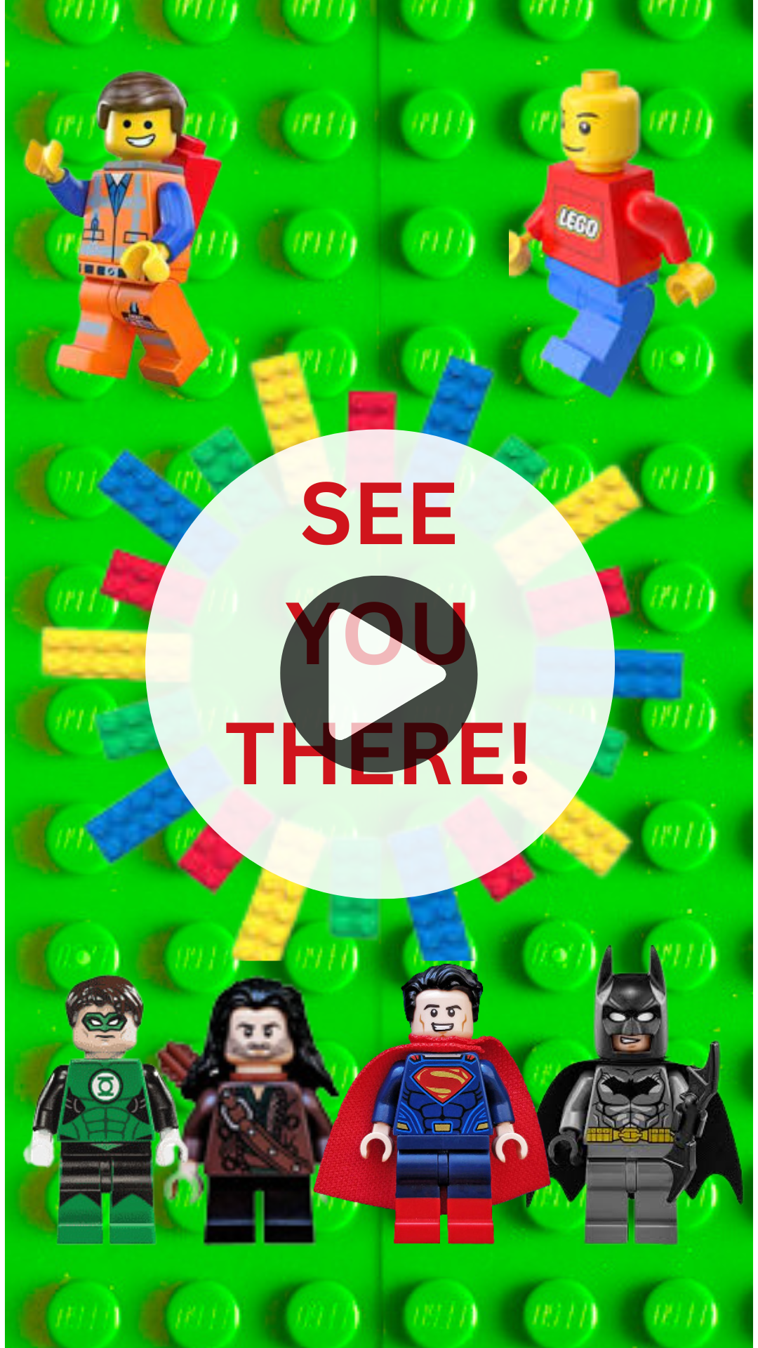 LEGO Birthday Party Video Invitation – Custom Birthday Digital Invite for Kids
