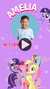 My Little Pony Kids Birthday Video Invitation - Litle Pony Custom Theme Party Invite