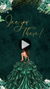 Emerald Green & Gold Quinceañera Digital Invitation - A Touch of Royal Elegance Quinceanera Video Invites