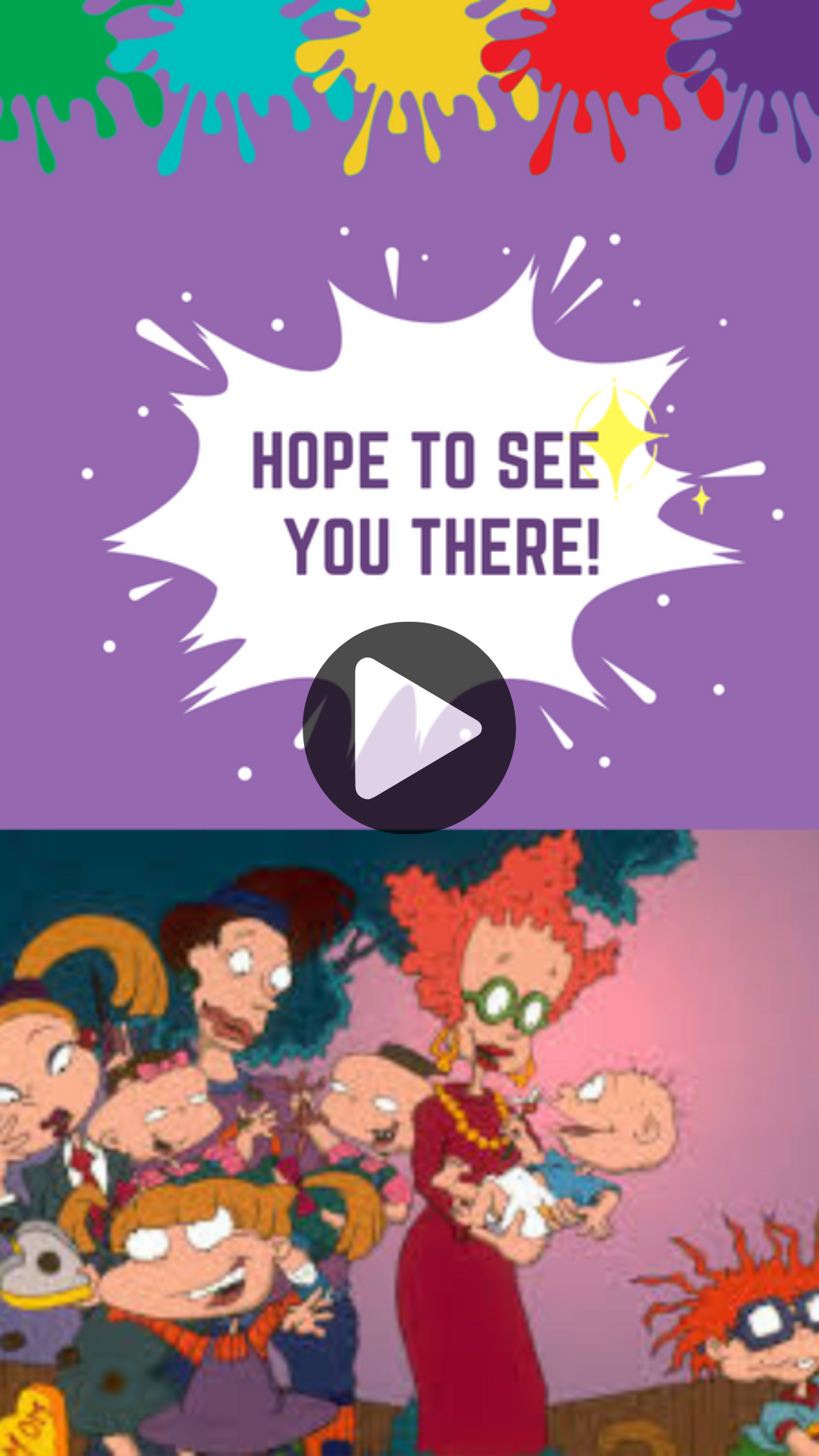 Playful Rugrats Animated Birthday Party Digital Invitation – Fun Cartoon-Themed Video Invite